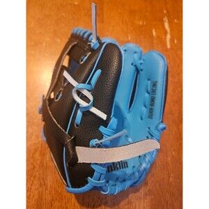 Youth Franklin Baseball Glove Blue and Black Inferno Dura-Bond Lacing